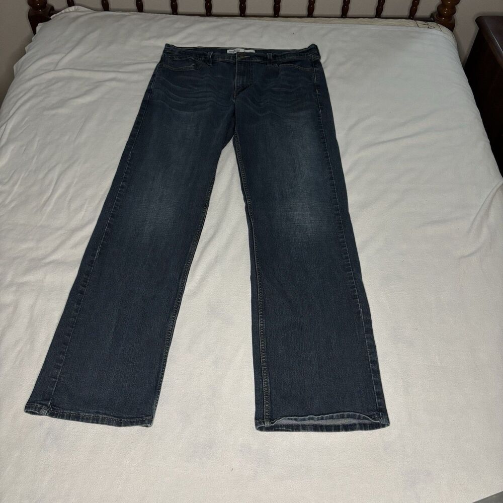 Signature Levi Strauss S61 Relaxed Jeans Men’s 36x36 Blue Stretch Denim Pants